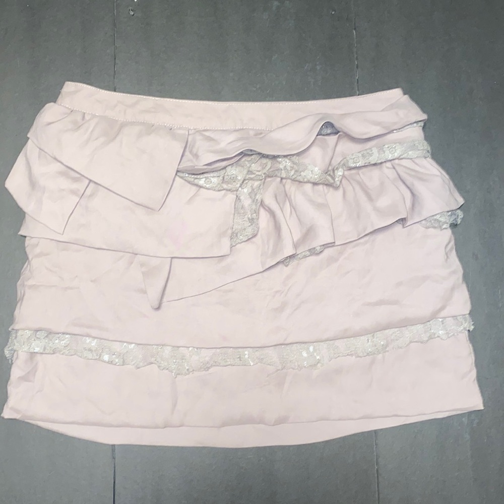 Forever 21 Large Tan Ruffle Skirt